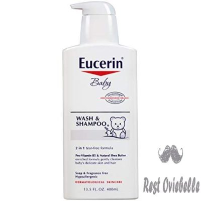 eucerin baby wash shampoo 2 in 1 tear free formula hypoallergenic fragrance free nourish and soothe sensitive skin 13 5 fl oz pump bottle pack of 3