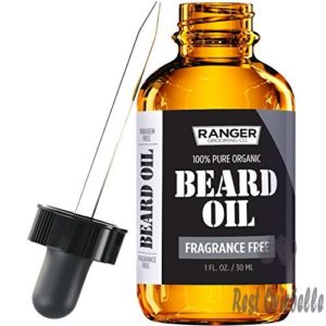fragrance free beard oil leave in conditioner 100 pure natural for groomed beards mustaches and moisturized skin 1 oz by ranger grooming co by leven rose beard oil