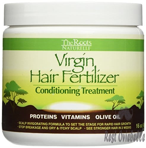 the roots naturelle virgin hair fertilizer conditioning treatment helps strengthen hair promote rapid hair growth and protect restore damaged hair large 16oz 1