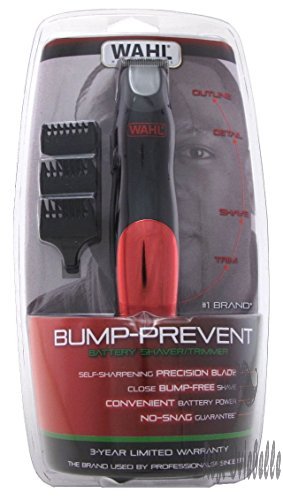 Wahl Trimmer Bump-Prevent Battery Shaver/Trimmer,