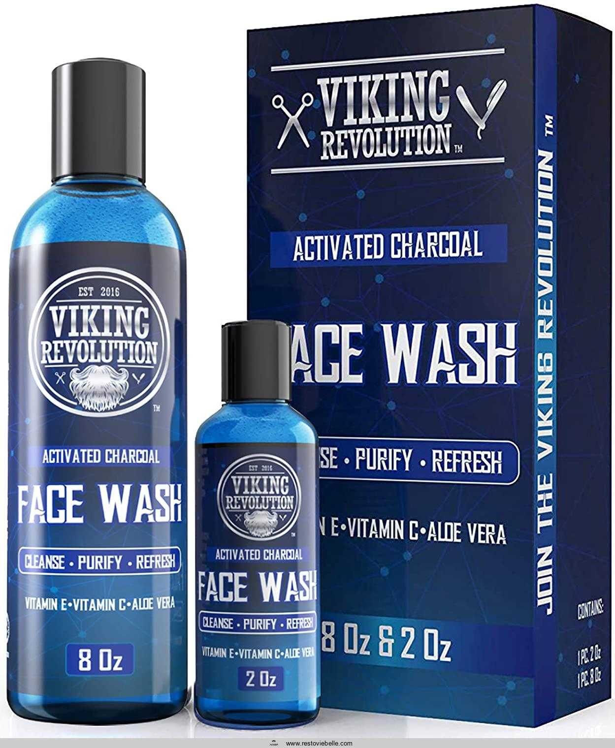 Viking Revolution Charcoal Face Wash For Men